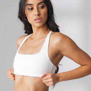 NWT Balance Athletica Core Bra in White (Jasmine)